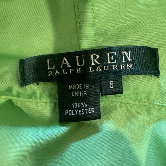 Ralph Lauren Lime Green Jacket sz S Lightweight hooded Jacket - Picture 7 of 7